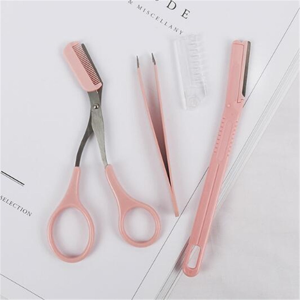 3pcs/set Portable Eyebrow Trimmer Kit