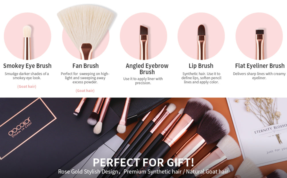 Premier Makeup Brushes - 15 Piece Set